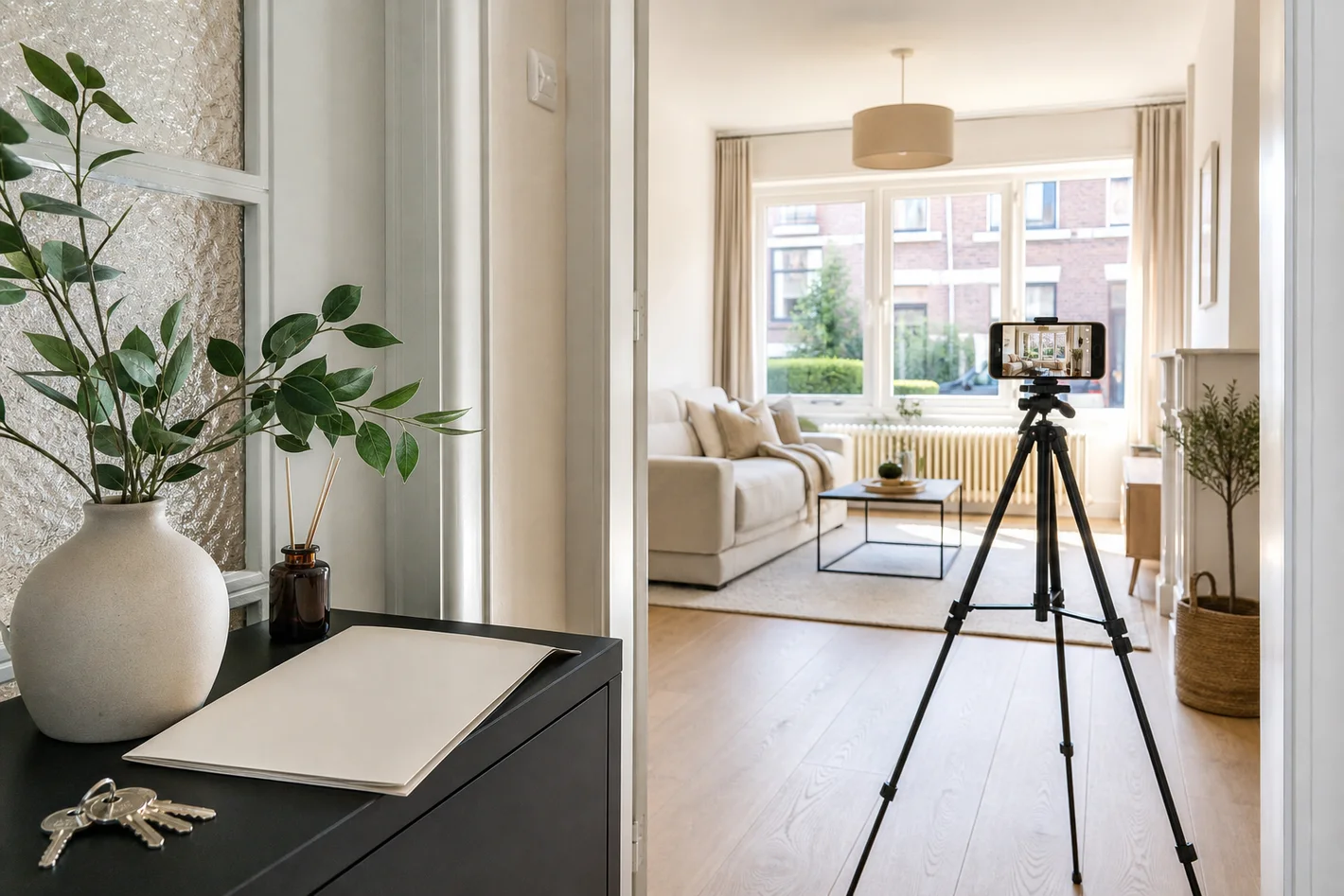 Woning fotograferen voor verkoop zonder makelaar.