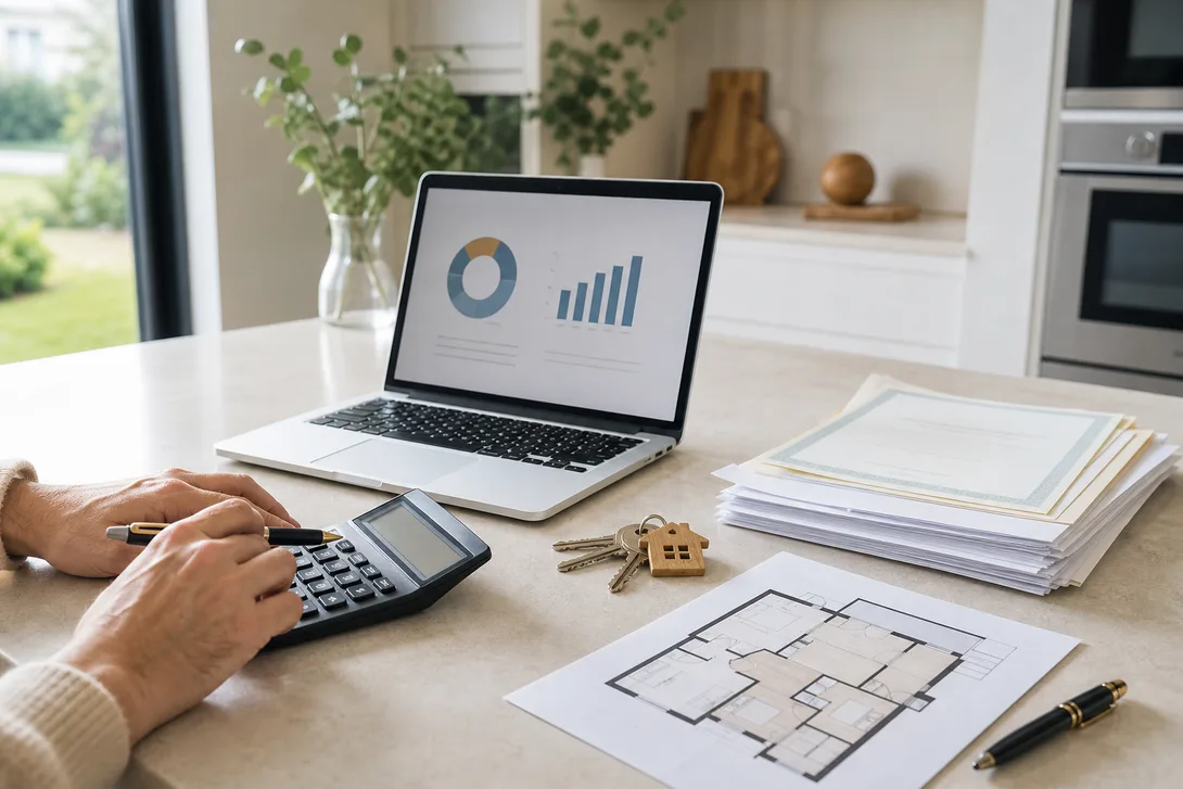 Verkoopkosten berekenen met attesten, calculator en woningplan.